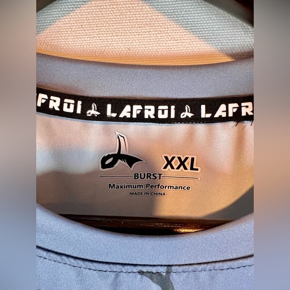 LAFROI Burst mens short sleeve wolf graphic base layer performance shirt Sz XXL - Picture 2 of 8